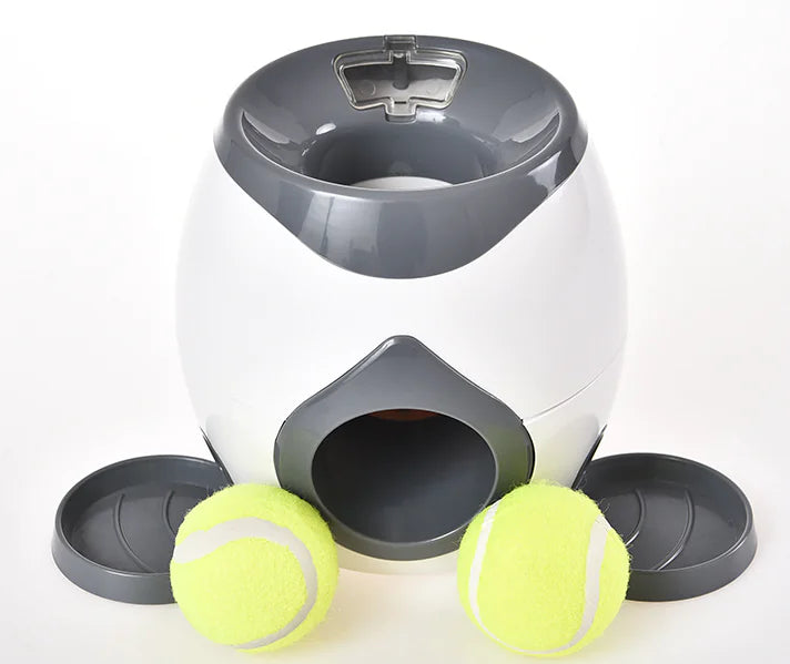 Automatic tennis ball launcher